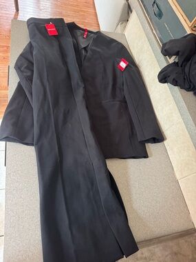 SPANX Black Women's pants with jacket with Branded Red Tag 2 piece set medium